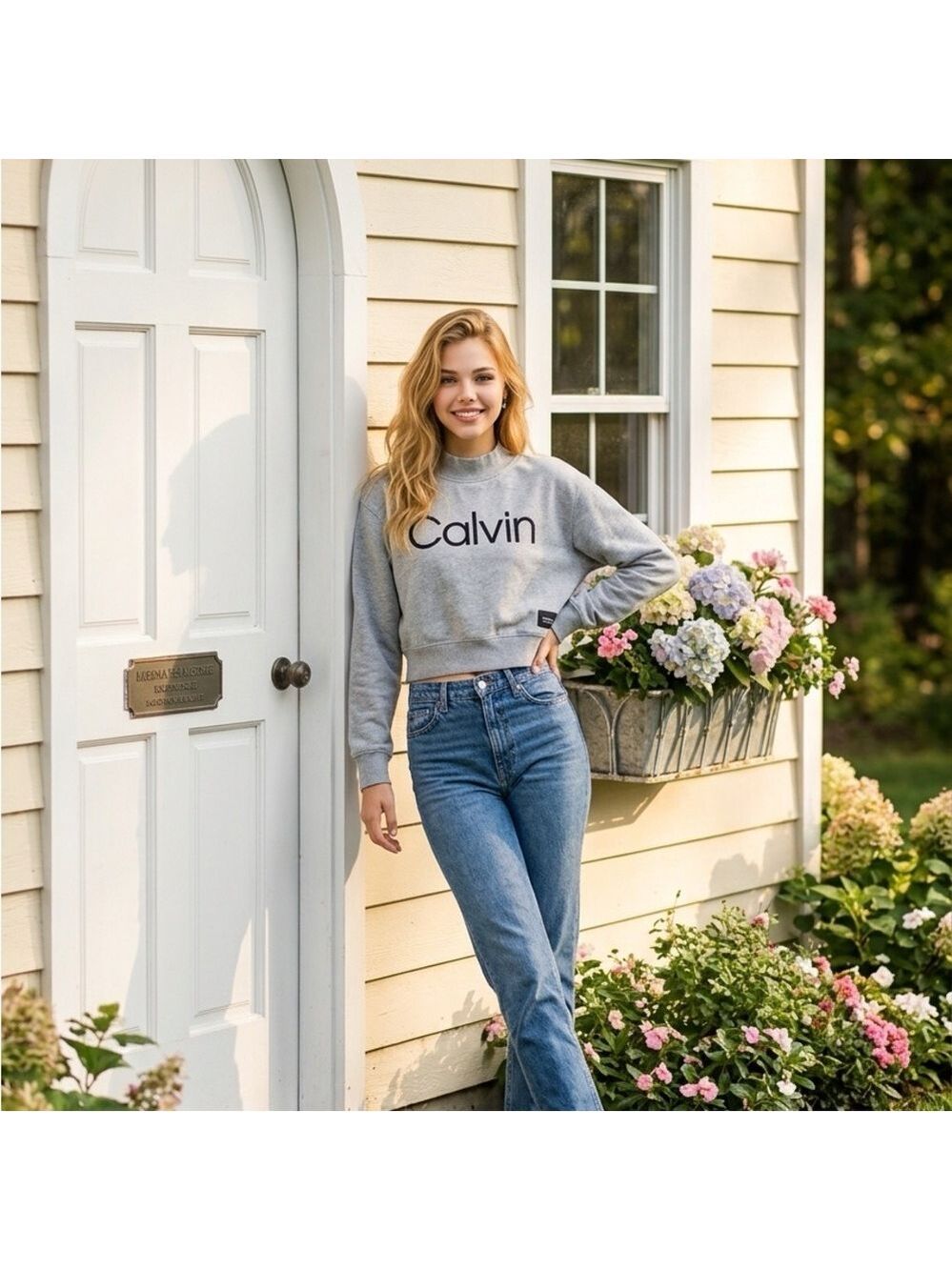 Calvin Klein Performance Light Gray Top
